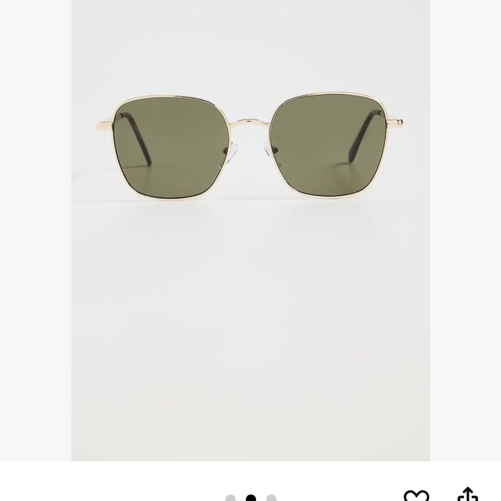 NWT Aire Spiral Gold Aviator Sunglasses with Teardrop Lenses - Picture 2 of 4